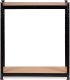 Regał magazynowy metalowy czarny 2w1, 5 jasnych półek 180x90x40 cm 7