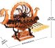 ROBOTIME Drewniane Mechaniczne Puzzle 3D - Smoczy Statek Wikingów 4