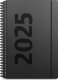 A6 ugekalender højformat matsort genbrugskarton 2025 1