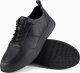 Męskie monochromatyczne buty w stylu sportowym z przeszyciami  czarne V4 OM-FOCS-0159 42 1