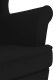 Fotel bujany, czarny, 74x90x102 cm, tapicerowany tkaniną 7