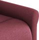 Rozkładany fotel masujący, winna czerwień, obity tkaniną 9