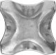 Patera ozdobna metalowa 20 cm srebrna 2
