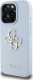 Guess Grained Big 4G Logo Small Classic Logo case for iPhone 16 Pro blue 1