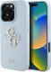 Guess Grained Big 4G Logo Small Classic Logo case for iPhone 16 Pro blue 9