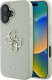 Guess Grained Big 4G Logo Small Classic Logo case for iPhone 16 green 10