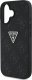 Guess Hot Stamp 4G Pattern Triangle Metal Logo case for iPhone 16 black 6
