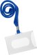 Identyfikator na kartę twardy holder typ K niebieska smycz plastik 59x92mm 1