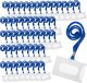 Identyfikator na kartę twardy holder K niebiesk smycz plastik 59x92mm 50szt 1