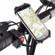 Uchwyt Rowerowy Motocyklowy na Telefon Kierownicę Silikonowy Czarny Mocny 6
