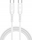 Kabel USB WiWU USB-C - USB-C 1 m Biały 3