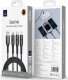 Kabel USB WiWU USB-A - USB-C + microUSB + Lightning 1.2 m Czarny (GSM186465) 2