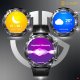 SMARTWATCH MĘSKI ZEGAREK CZARNY ROZMOWY ZDROWIE SPORT AMOLED 500mAh MENU PL 6