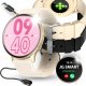 SMARTWATCH ZEGAREK DAMSKI MENU PL ROZMOWY POWIADOMIENIA SMART WATCH ZŁOTY 1