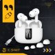 SŁUCHAWKI BEZPRZEWODOWE BLUETOOTH DOKANAŁOWE BIAŁE ANC ENC BT 5.3 POWERBANK 12