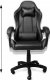 Fotel gamingowy krzesło obrotowe ekoskóra czarny 8