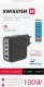 Ładowarka Swissten Travel Charger GaN 3x USB-C PD 100W / USB-A 18W QC 1
