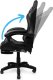 Fotel Bauerkraft Fotel gamingowy krzesło obrotowe z podnóżkiem czarny 3