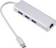 RoGerAD15642 USB-C Hub - Splitter 3 x USB 3.0 / RJ45 1