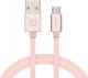 Kabel USB Swissten microUSB - microUSB 2 m Różowy (8595217455559) 1