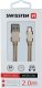 Kabel USB Swissten microUSB - microUSB 2 m Różowy (8595217455559) 11