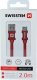 Kabel USB Swissten microUSB - microUSB 2 m Różowy (8595217455559) 6
