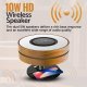 Promate Mirth 3in1 / Night Lamp / Bluetooth speaker 10W / Qi Wireless charging / LED Clock 1