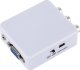 RoGer Adapter to Transfer RCA to VGA Signal (+Audio) White 1