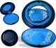 Etui pudełko na nakładki INVISALIGN aparat protezy z lusterkiem blue ZENT 1