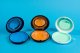 Etui pudełko na nakładki INVISALIGN aparat protezy z lusterkiem blue ZENT 9