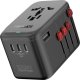 Promate TripMate-GaN100 GaNFast™ Multi-Port Wall Charger 100W / EU/US/UK/AU 1