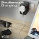 Promate TripMate-GaN100 GaNFast™ Multi-Port Wall Charger 100W / EU/US/UK/AU 2