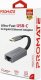 Adapter USB Promate USB-C - RJ-45 Srebrny  (6959144043579) 1