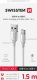 Kabel USB Swissten USB-A - USB-C 1.5 m Biały (8595217487673) 3