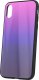 Mocco Aurora Glass Silicone Back Case for Apple iPhone 6 Plus / 6S Plus Pink - Black 2