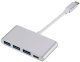 RoGer AD15641 USB-C Hub - Splitter 3 x USB 3.0 / USB-C 1