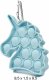 Mocco Simple Dimple Push Pop Antistress Sensory Toy / Unicorn Keychain / Blue 2