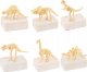 MAŁY ARCHEOLOG WYKOPALISKA DINOZAURY 6w1 ZESTAW PREZENT DLA DZIECI naklejki 9