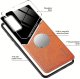Mocco Lens Leather Back Case for Apple Iphone 12 Mini Orange 1