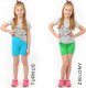 Krótkie spodenki Legginsy 1/2 Kolarki Dziecięce Getry Szorty Czarne 110 11
