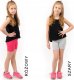 Krótkie spodenki Legginsy 1/2 Kolarki Dziecięce Getry Szorty Turkusowe 98 12