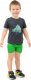 Krótkie spodenki chłopięce Kolarki dziecięce Getry 1/2 Szorty Zielone 92 3