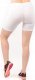 Legginsy damskie 1/2 Kolarki Krótkie Spodenki Białe XL 4