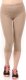 Legginsy damskie 3/4 krótkie Polskie bawełniane Getry Beżowe XL 1