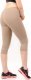 Legginsy damskie 3/4 krótkie Polskie bawełniane Getry Beżowe XL 2