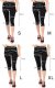 Legginsy damskie 3/4 krótkie Polskie bawełniane Getry Czarne M 13