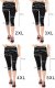 Legginsy damskie 3/4 krótkie Polskie bawełniane Getry Czarne M 14