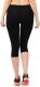 Legginsy damskie 3/4 krótkie Polskie bawełniane Getry Czarne M 1