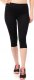 Legginsy damskie 3/4 krótkie Polskie bawełniane Getry Czarne M 2