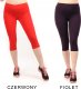 Legginsy damskie 3/4 krótkie Polskie bawełniane Getry Czarne M 7